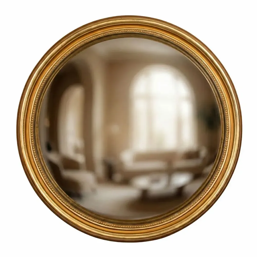 Miroirs - Miroir Rond Doré Butler - Cécile - 100 cm - KUZCO ART MAISON
