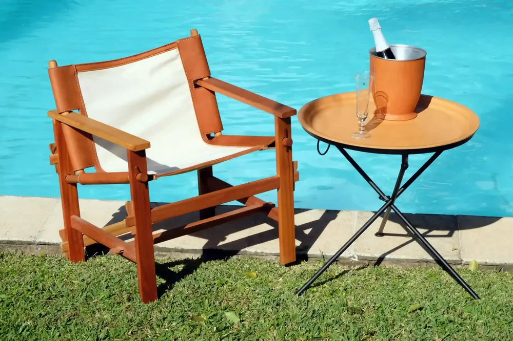 Lounge chairs for hospitalities & contracts - CHAIR DIRECTOR LEATHER - SOL & LUNA