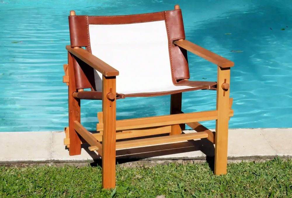 Lounge chairs for hospitalities & contracts - CHAIR DIRECTOR LEATHER - SOL & LUNA