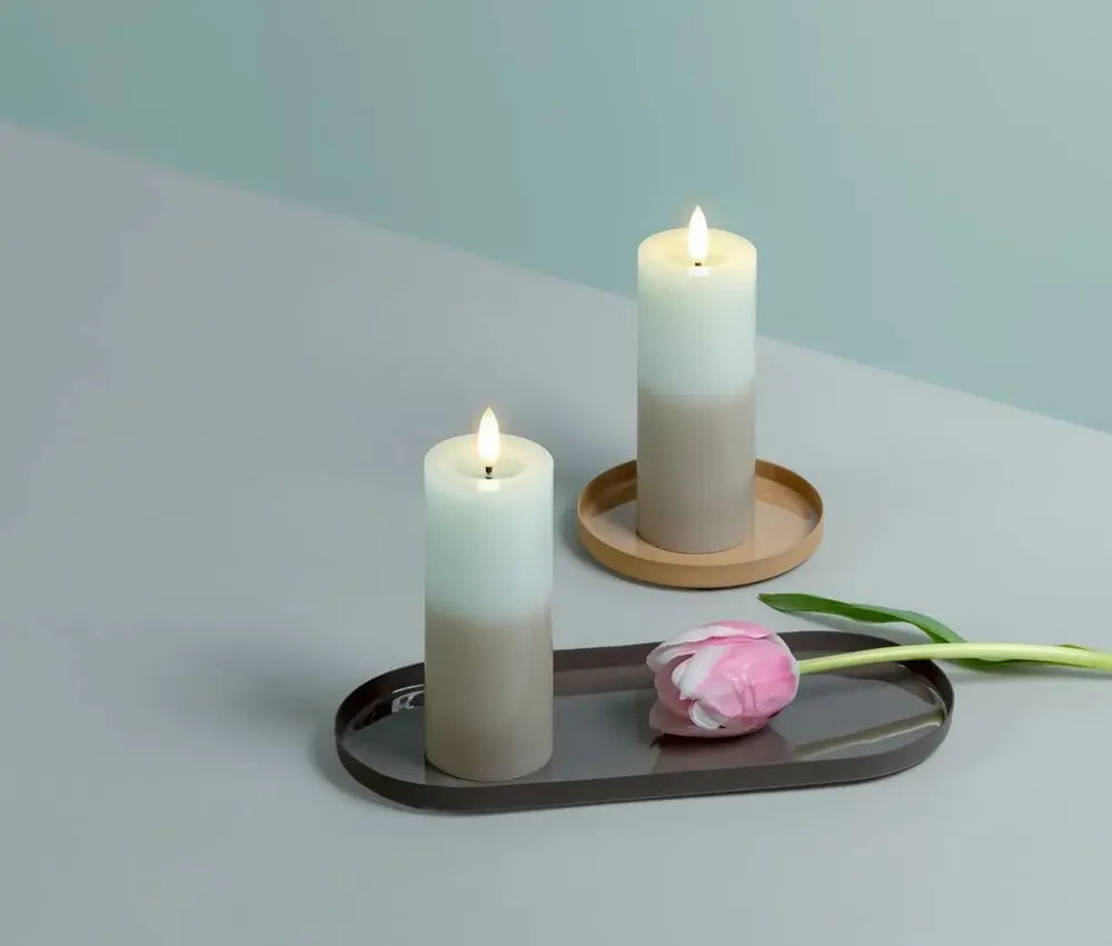 Objets de décoration - Pillar Candle (Two Tone) New Colour - MOODS & MORE