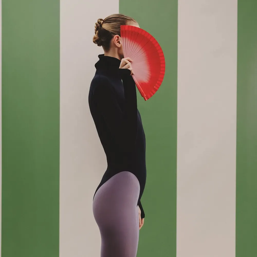 Apparel - Hand Fan COTTON CANDY - 19 cm - Red and Pink - A FAN OF