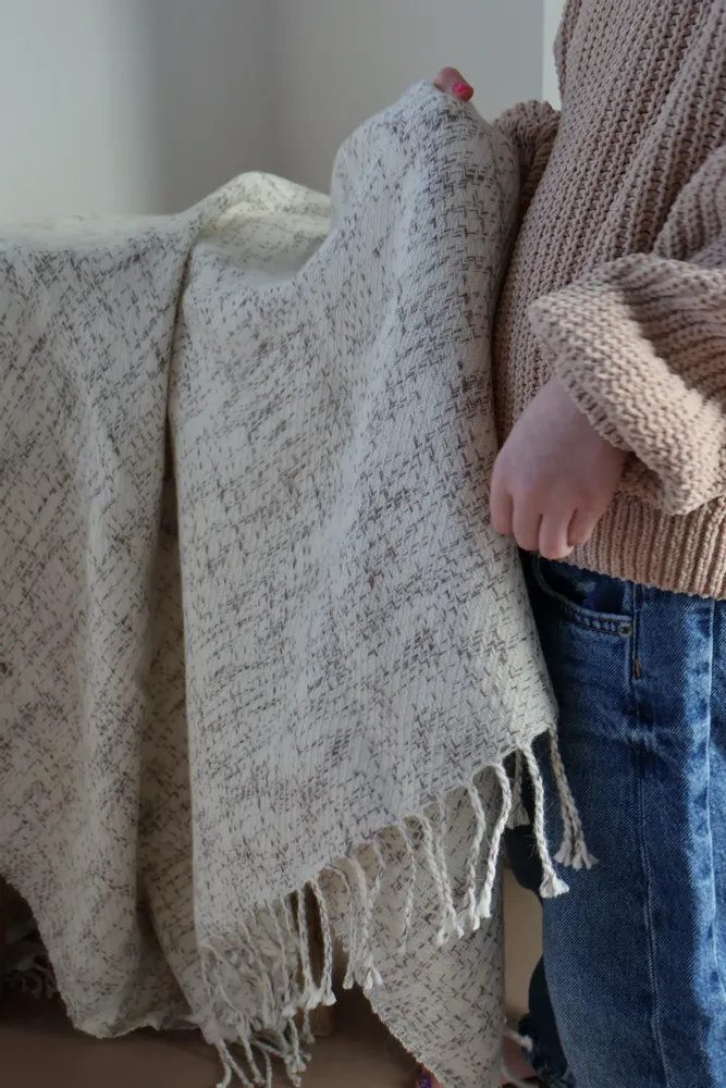 Plaids - PLAID EN ALPAGA - BÁSICA - NATUREL/MARRON - RAIZ ALPACA