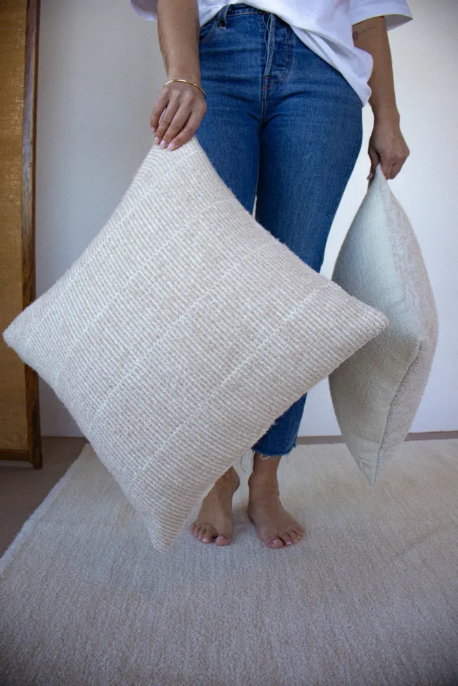 Fabric cushions - ALPACA PILLOW / LÍNEO / NATURAL/CREAM - RAIZ ALPACA