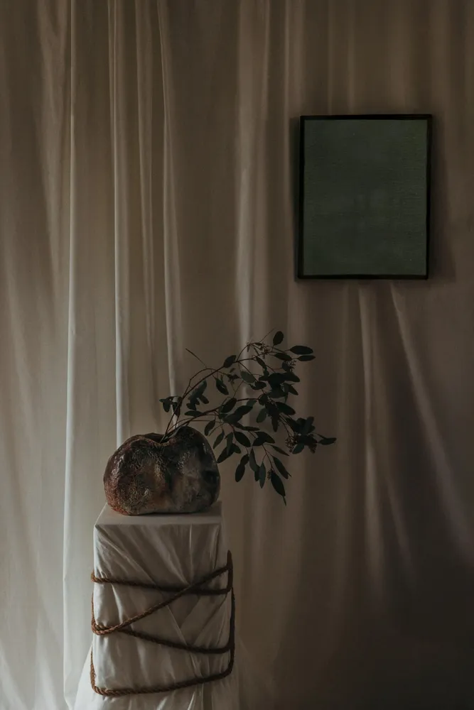 Unique pieces - Painting by Benjamin Collet - Vase by Franck Arnaud - INCUNTRA GALERIE & ANNE SIROT CURATRICE