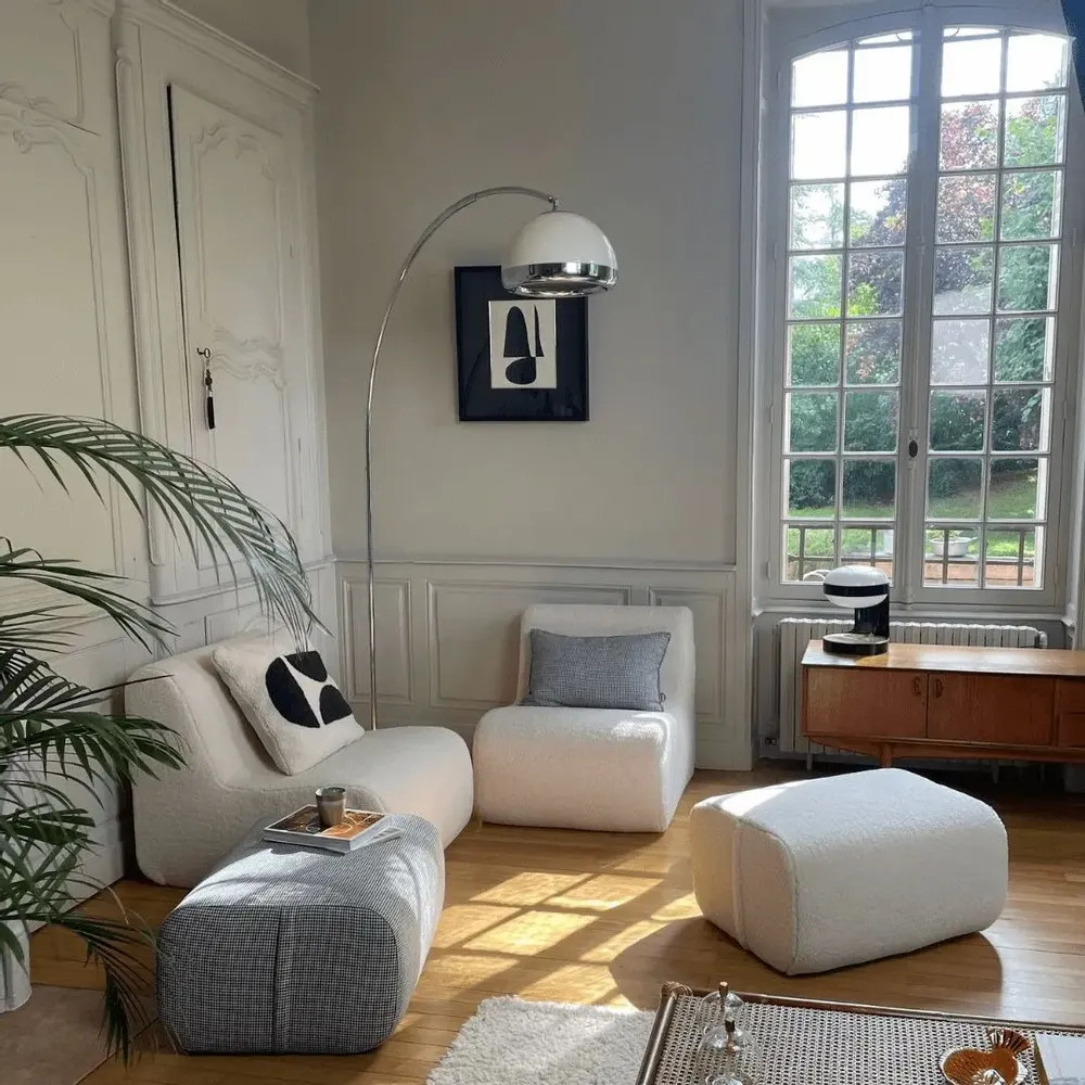 Ottomans - SCHUSS OTTOMAN (ecru) - MAISON JEUDI