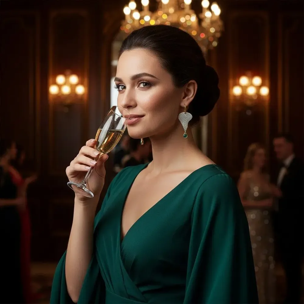 Jewelry - G Pregunta Earrings - V UNIQUENESS FINE GREEK JEWELRY