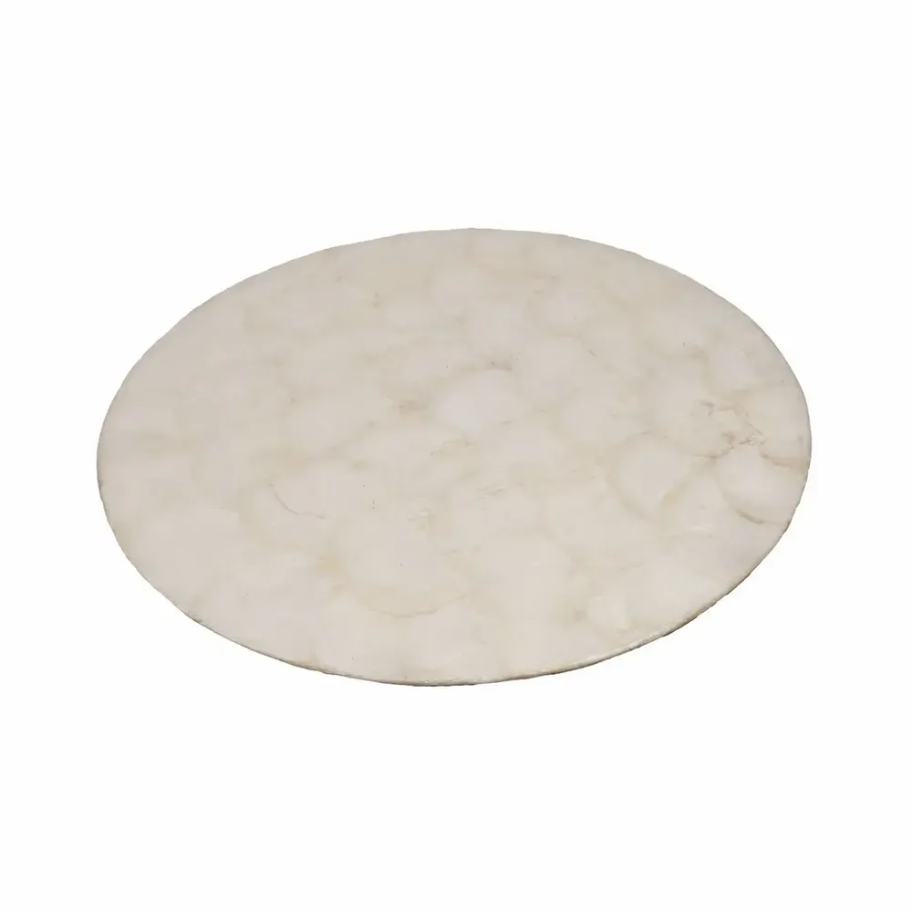 Placemats - The Mother of Pearl Coaster - White - BAZAR BIZAR LIVING