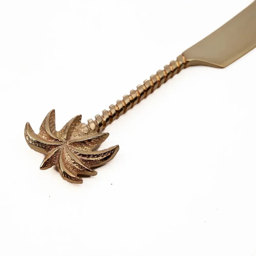 Couteaux - Le Couteau À Fromage Palm Tree - Or - BAZAR BIZAR LIVING