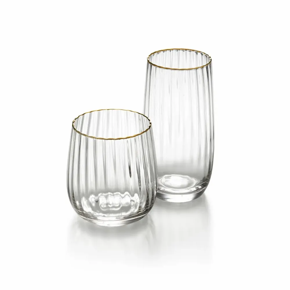 Verres - Le Golden Rim Highball – Or Naturel - BAZAR BIZAR LIVING