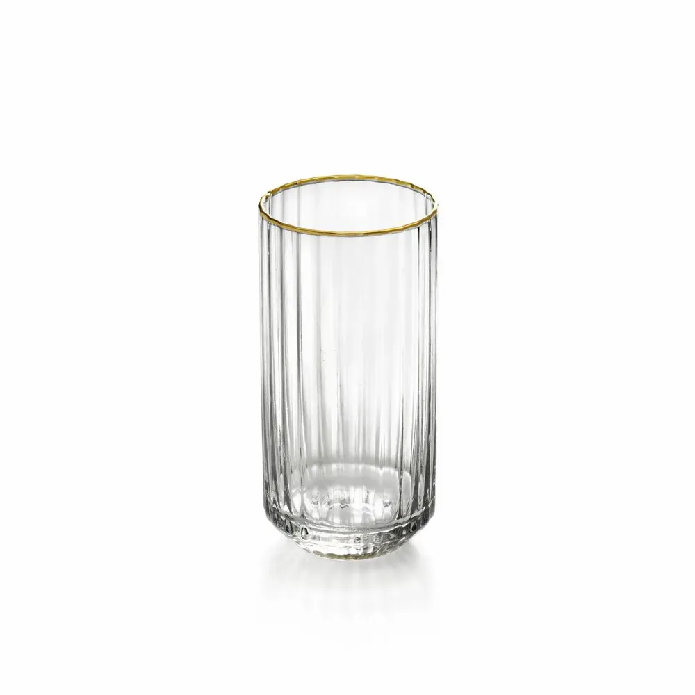 Glass - The Golden Sip Highball - Natural Gold - BAZAR BIZAR LIVING