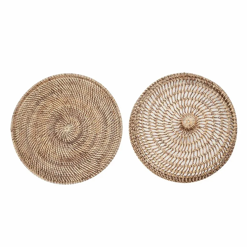 Laundry baskets - The Rattan Food Cover - Natural Brown - M - BAZAR BIZAR LIVING