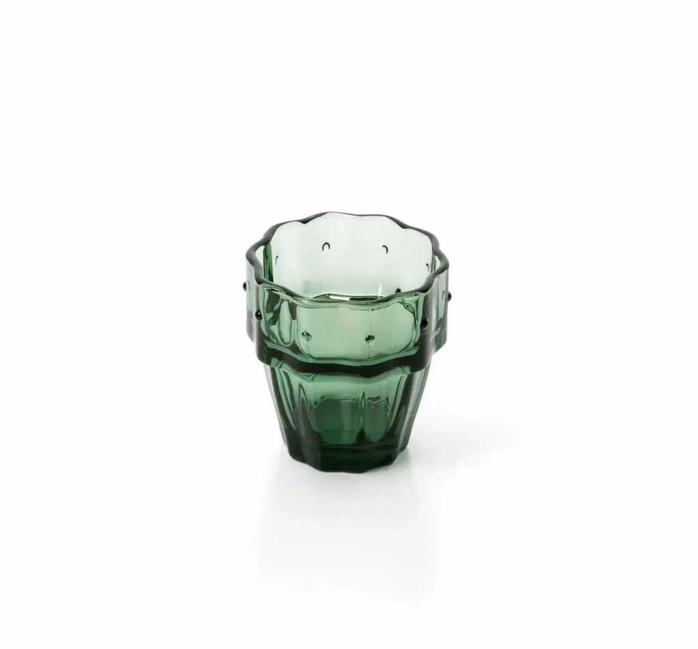 Glass - The Stack-a-Cactus Glasses - Green - Set of 4 - BAZAR BIZAR LIVING