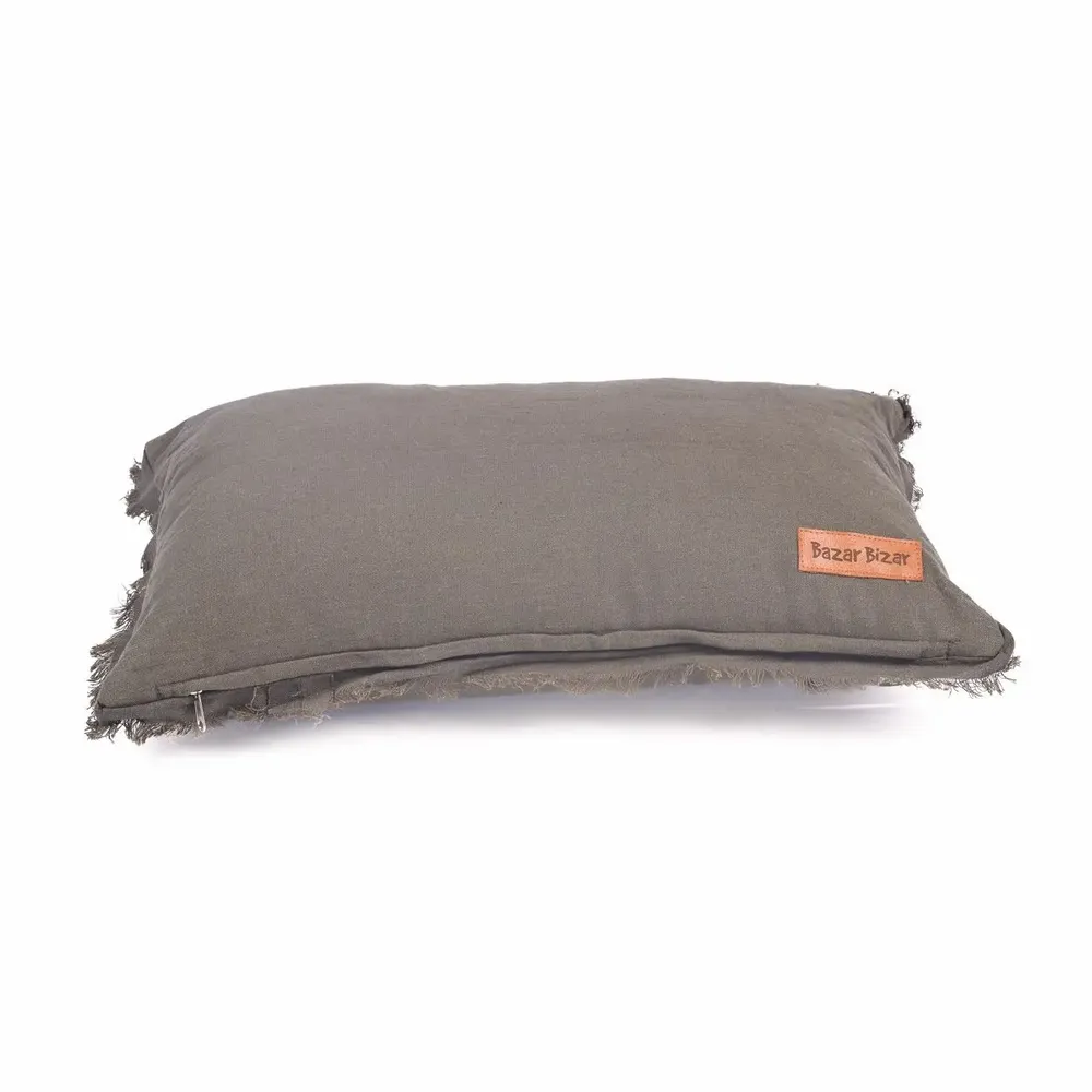 Coussins textile - La Housse de Coussin Smoky Vibe - Grise - 30x50 - BAZAR BIZAR LIVING