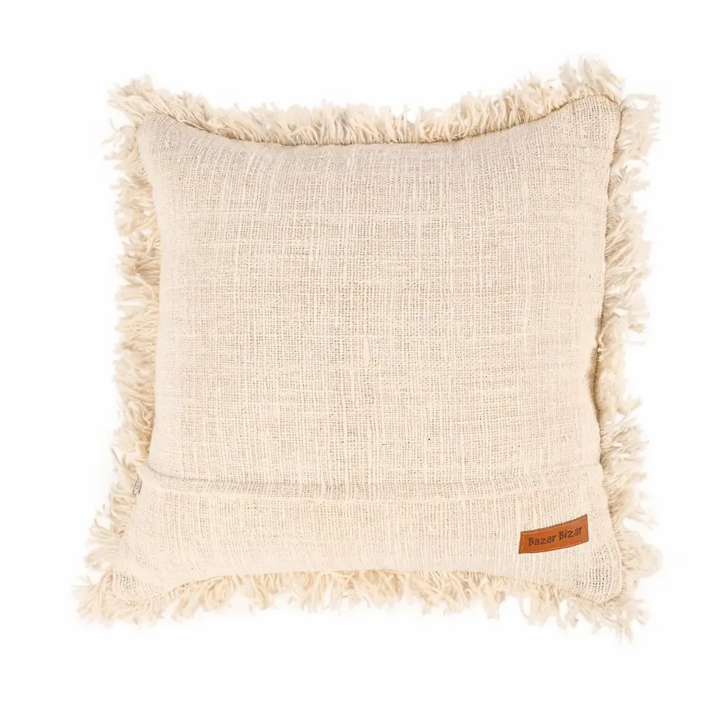 Coussins textile - La Housse de Coussin Sahara Diamond - Noir Naturel - BAZAR BIZAR LIVING