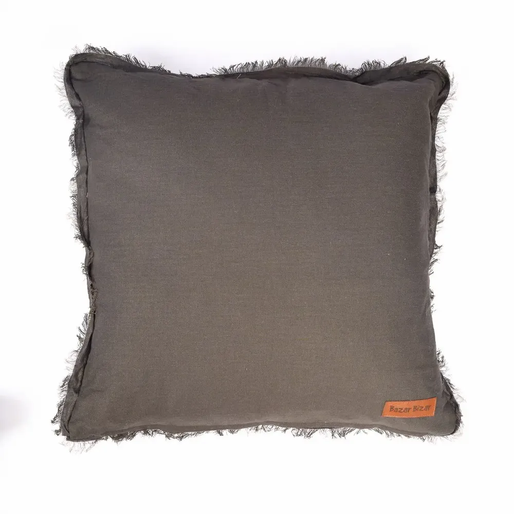 Coussins textile - La Housse de Coussin Smoky Vibe - Gris - BAZAR BIZAR LIVING