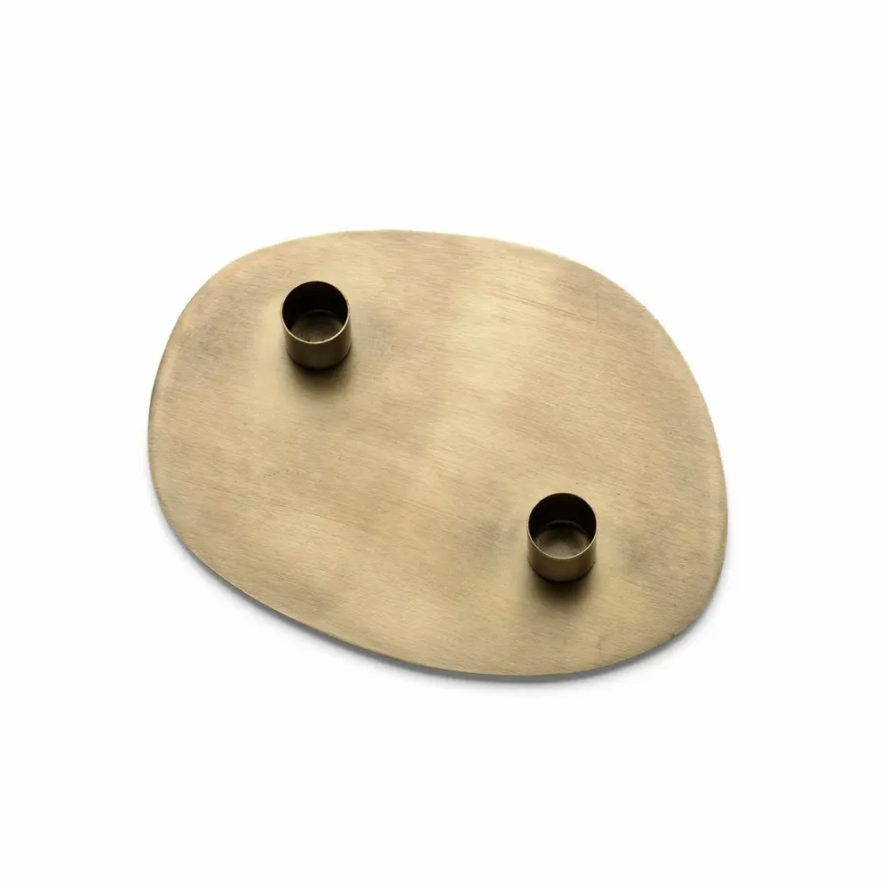 Candlesticks and candle holders - The Glowpad Candle Holder - Gold - M - BAZAR BIZAR LIVING