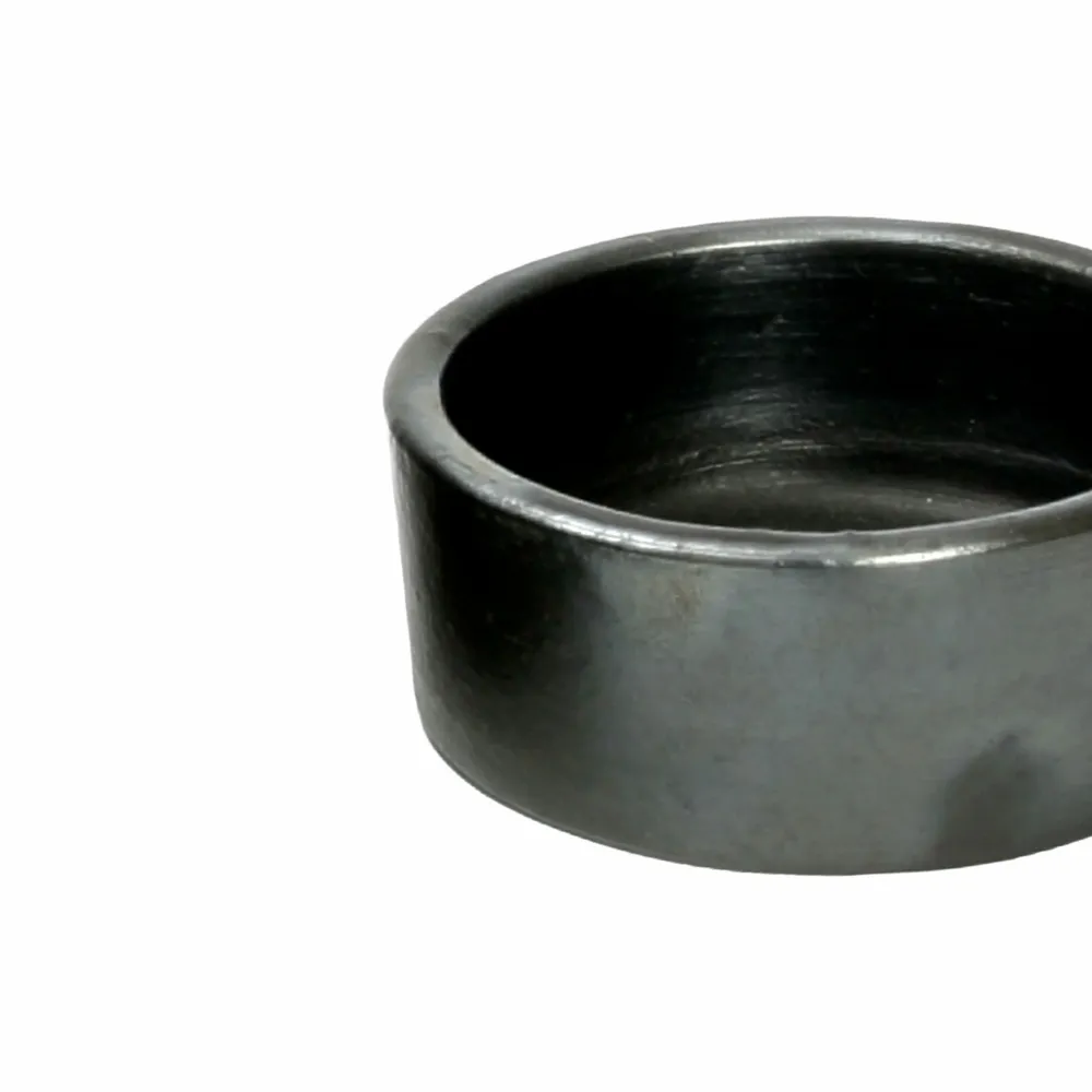 Platter and bowls - The Burned Cylinder Dish - Black - S - BAZAR BIZAR LIVING