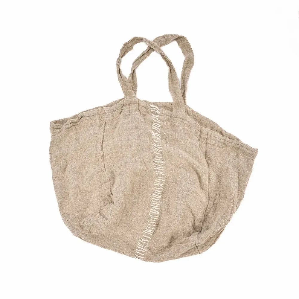 Sacs et cabas - Le Tote-ally Linen Sac - Naturel - BAZAR BIZAR LIVING