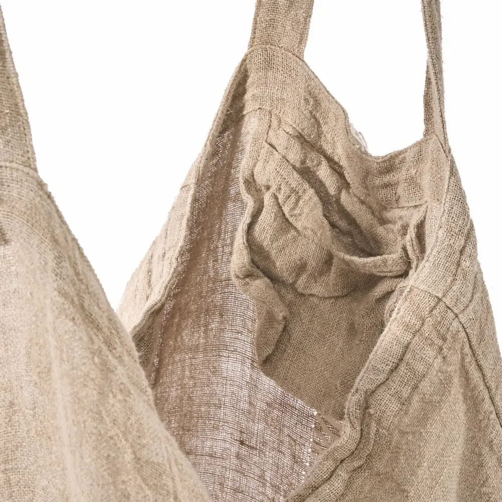 Sacs et cabas - Le Tote-ally Linen Sac - Naturel - BAZAR BIZAR LIVING