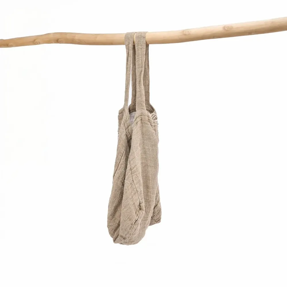 Sacs et cabas - Le Tote-ally Linen Sac - Naturel - BAZAR BIZAR LIVING