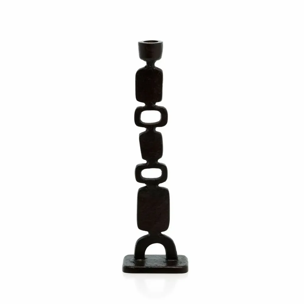 Candlesticks and candle holders - The Totemo Candle Holder - Black - L - BAZAR BIZAR LIVING
