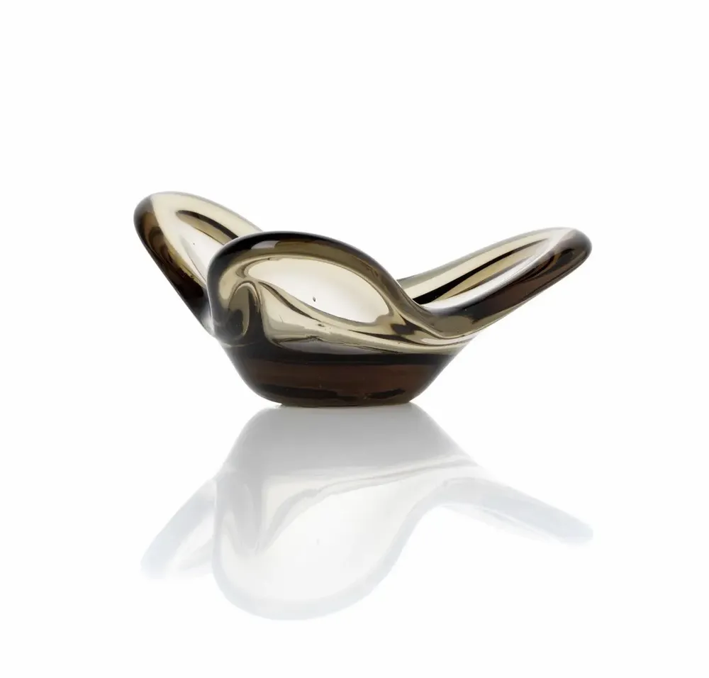 Candlesticks and candle holders - The Liquid Form Candle Holder - Smoke - BAZAR BIZAR LIVING