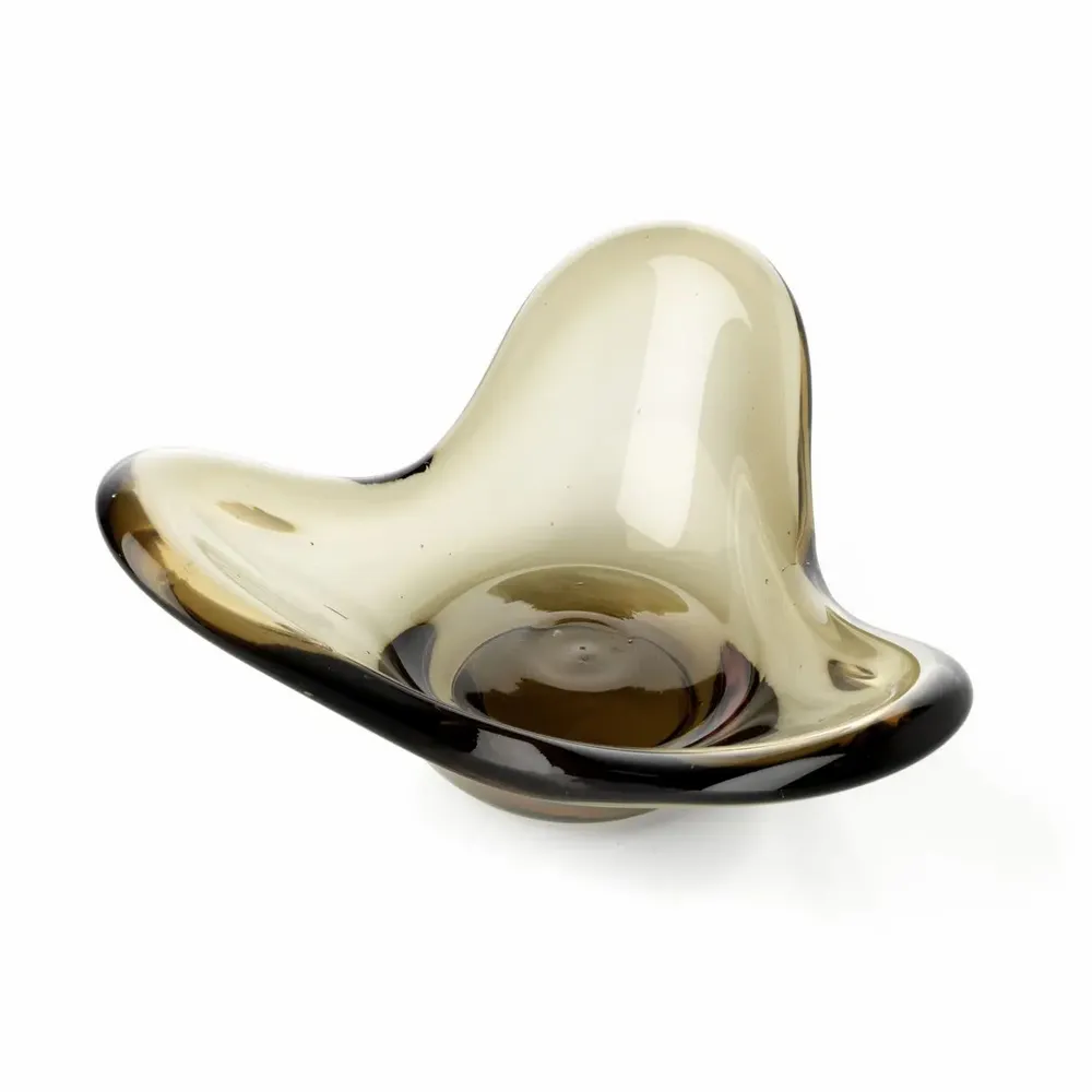 Candlesticks and candle holders - The Liquid Form Candle Holder - Smoke - BAZAR BIZAR LIVING