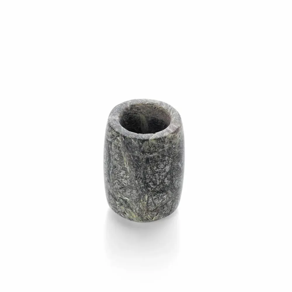 Candlesticks and candle holders - The Bidasar Marble Candle Holder - Green - High - BAZAR BIZAR LIVING