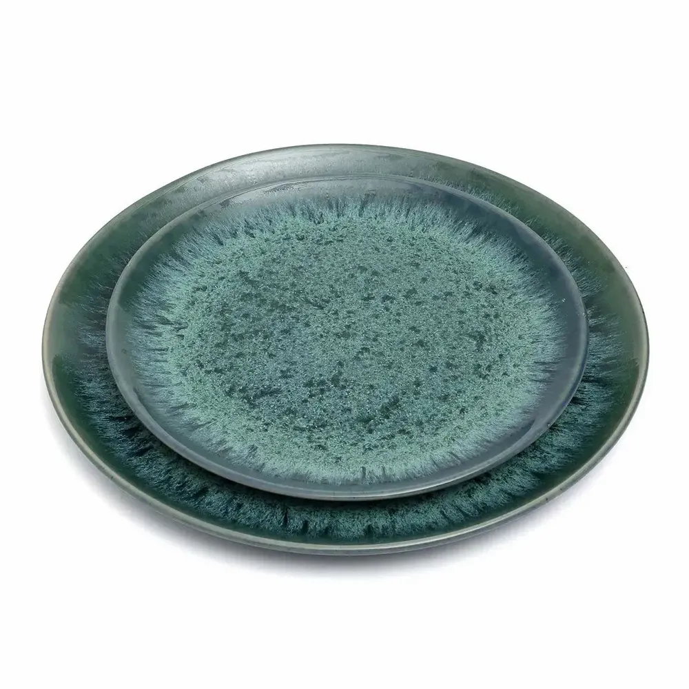 Everyday plates - The Aqua Dinner Plate - BAZAR BIZAR LIVING
