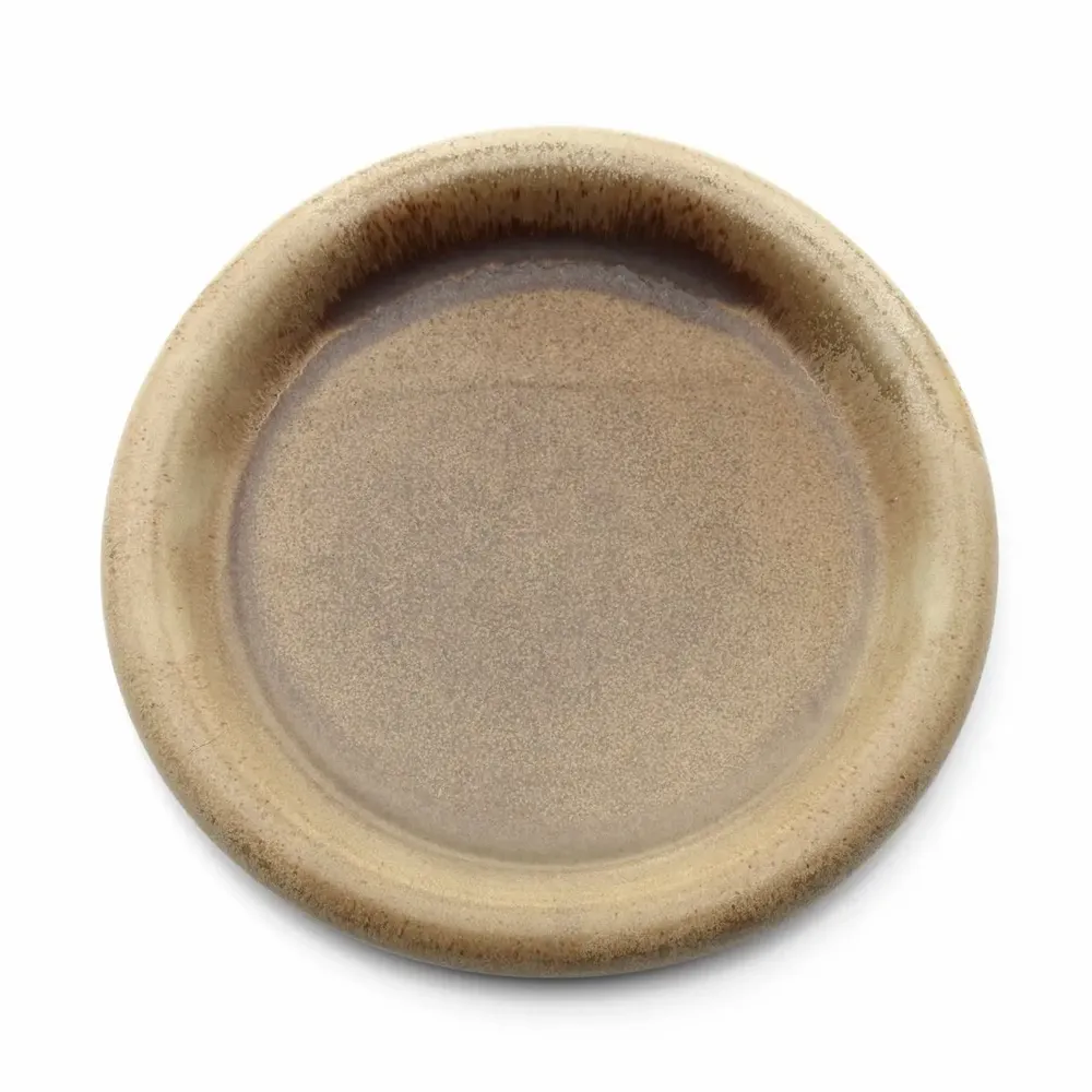 Everyday plates - The Koishi Pebble Plate - Sand - L - BAZAR BIZAR LIVING