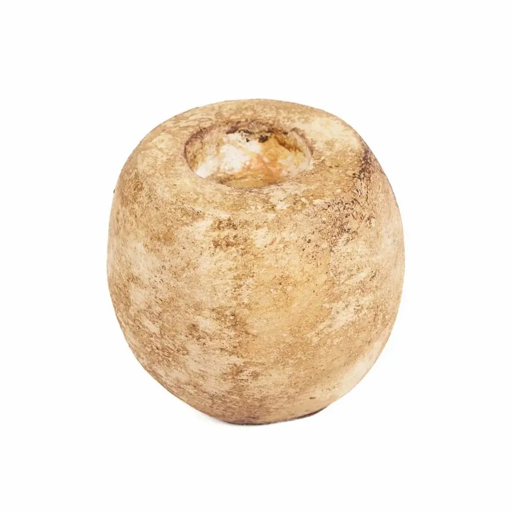 Candlesticks and candle holders - The Cavestone Candle Holder - Cream - BAZAR BIZAR LIVING