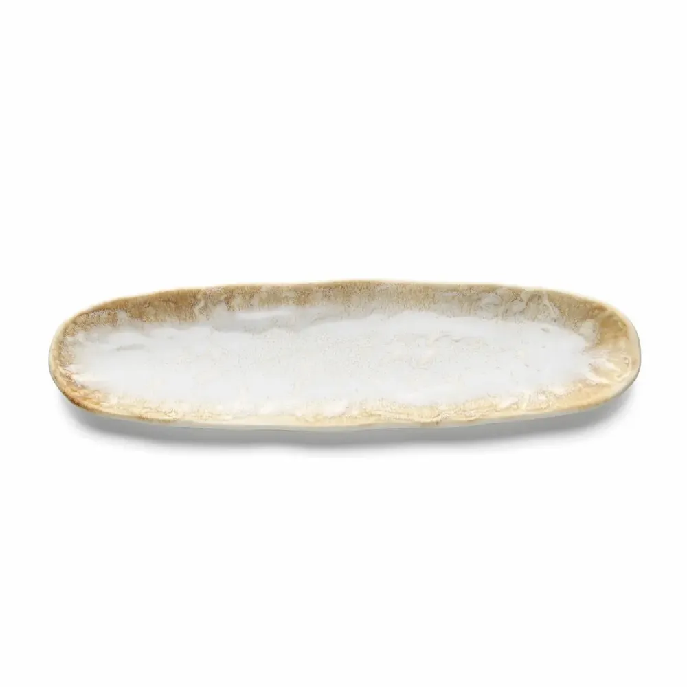 Platter and bowls - The Da Rocha Oval Platter - White Honey - BAZAR BIZAR LIVING