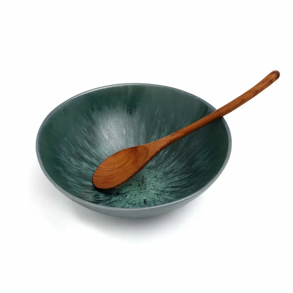 Bowls - The Aqua Serving Bowl - BAZAR BIZAR LIVING