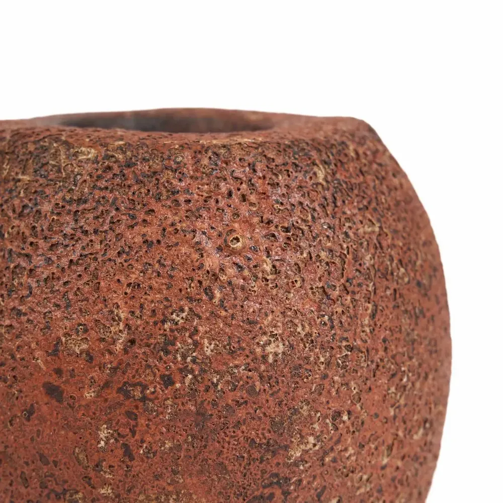 Candlesticks and candle holders - The Cavestone Candle Holder - Terracotta - BAZAR BIZAR LIVING