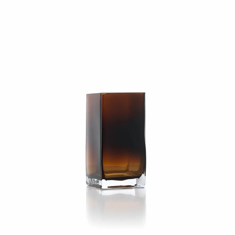 Vases - Le Vase Amber Cuboid - Ambre - S - BAZAR BIZAR LIVING