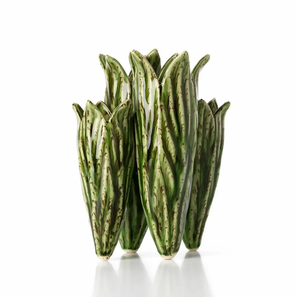 Vases - Le Vase Tulip Leaf - Vert Forêt - BAZAR BIZAR LIVING