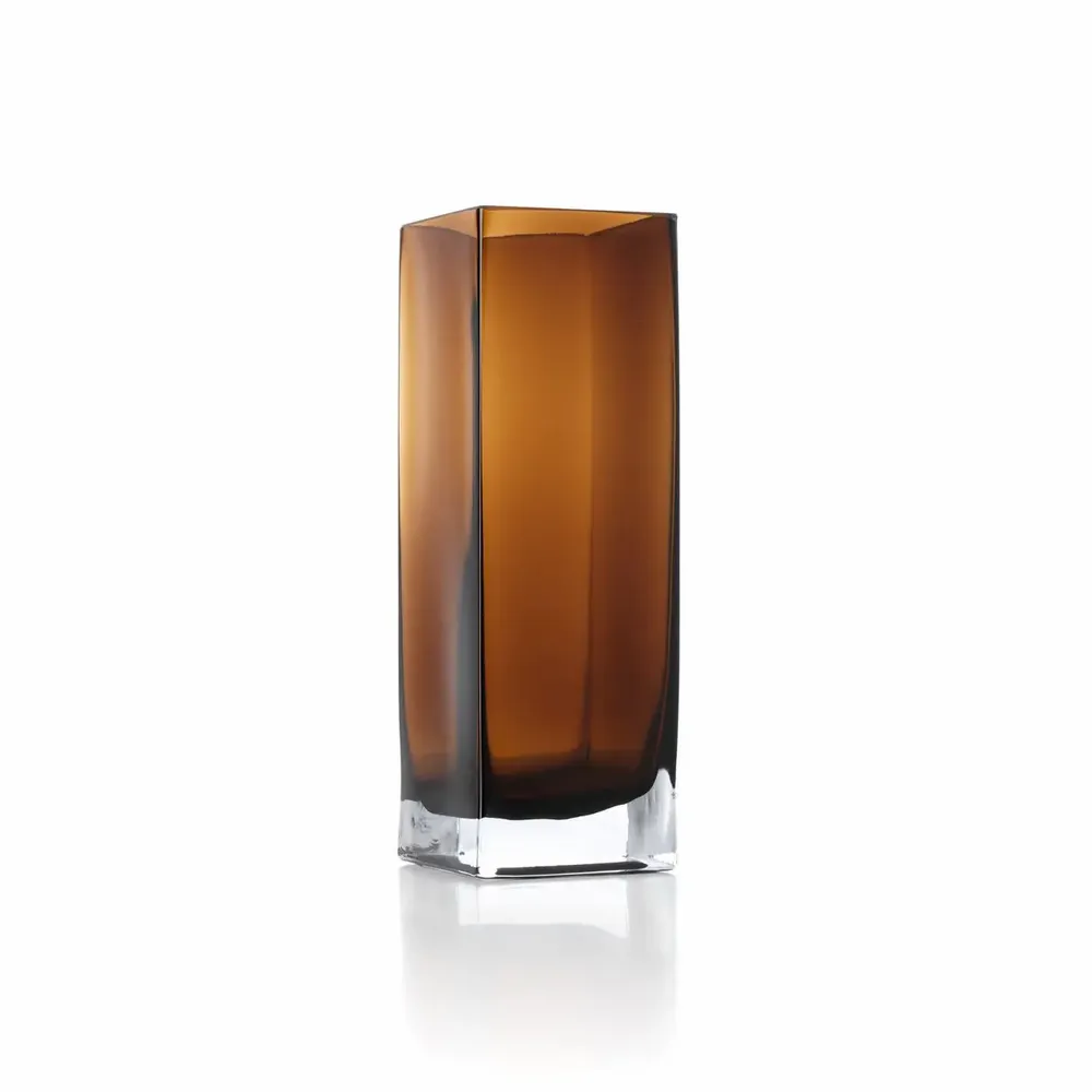 Vases - Le Vase Amber Cuboid - Ambre - L - BAZAR BIZAR LIVING