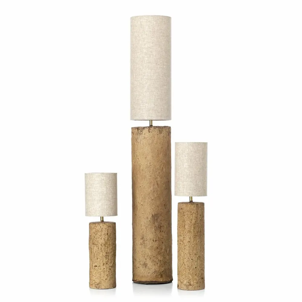 Table lamps - The Totem Table Lamp - Mud - S - BAZAR BIZAR LIVING