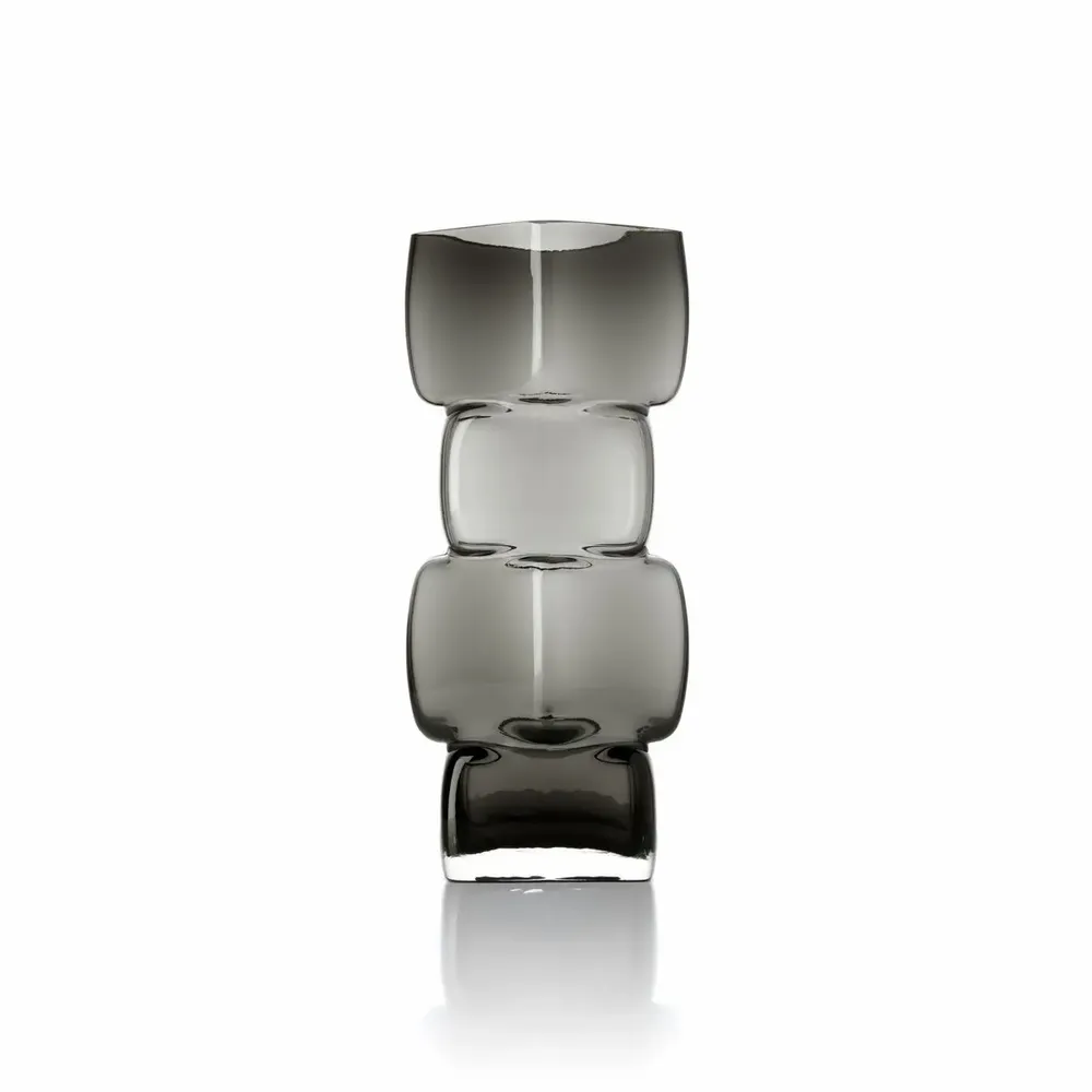 Vases - The Cubes Vase - Dark Grey - L - BAZAR BIZAR LIVING