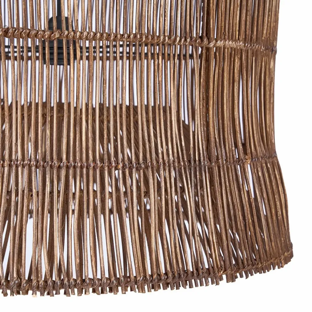 Ceiling lights - The Woven Bell Pendant - Dark Walnut - XL - BAZAR BIZAR LIVING