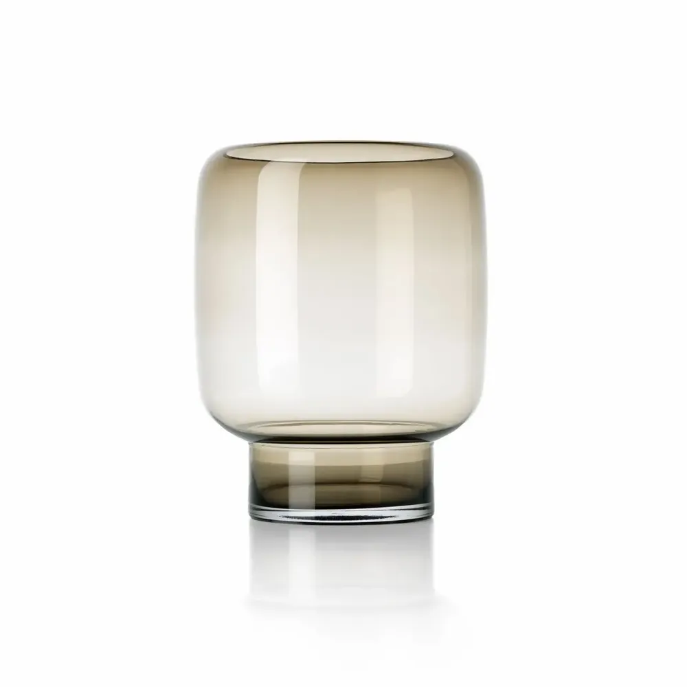 Vases - Le Vase Smoky Cube - Brun - L - BAZAR BIZAR LIVING