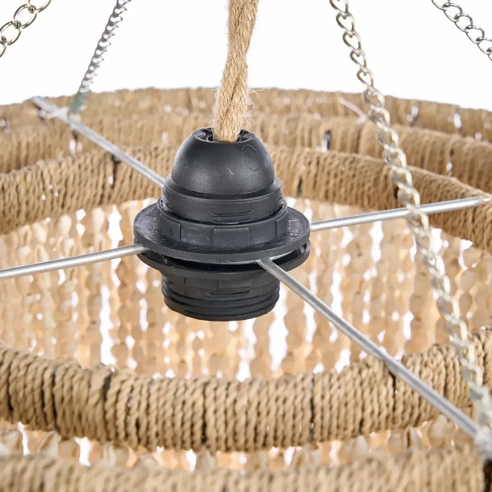 Ceiling lights - The Lagoon Shell Chandelier - Natural - M - BAZAR BIZAR LIVING