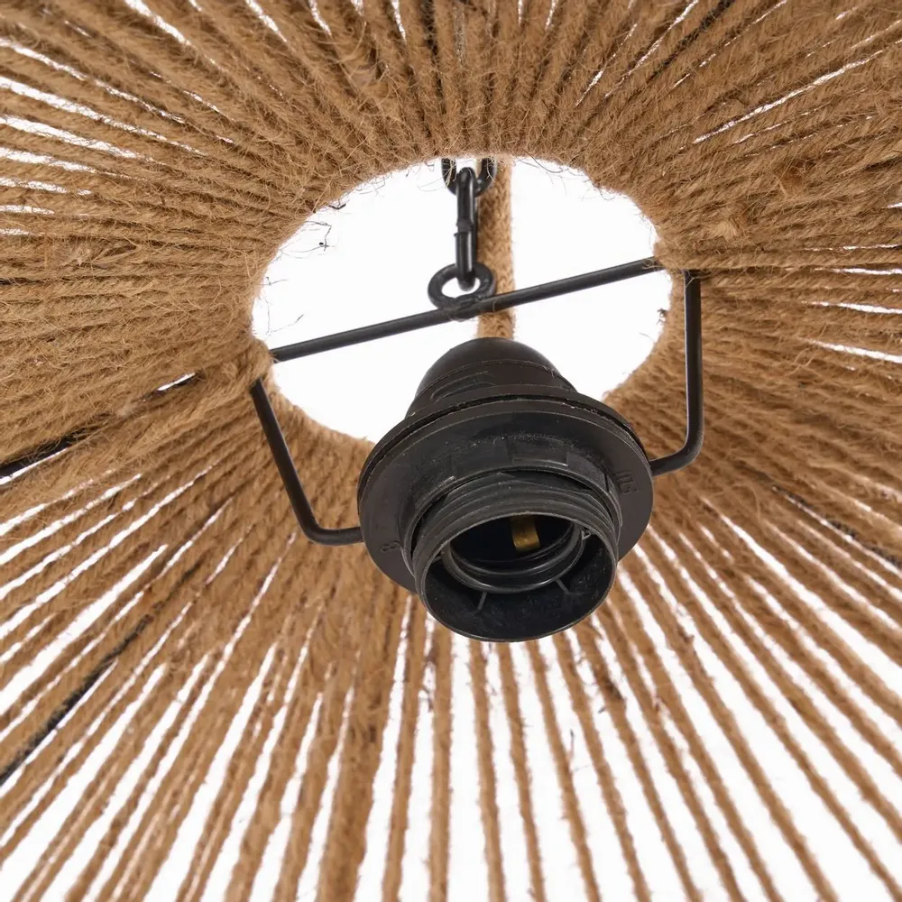 Ceiling lights - The Wooden Bead Chandelier - Natural - L - BAZAR BIZAR LIVING