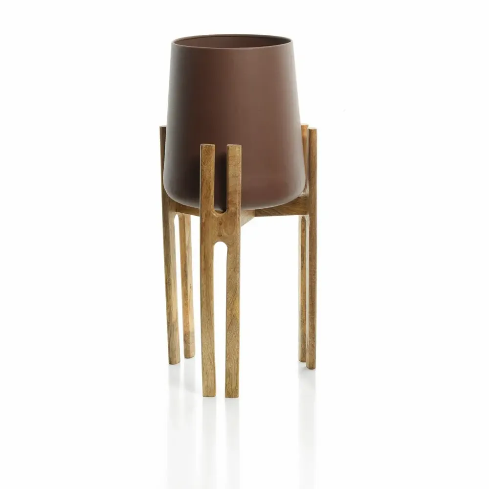 Flower pots - The Forked Root Planter - Natural Brown - L - BAZAR BIZAR LIVING