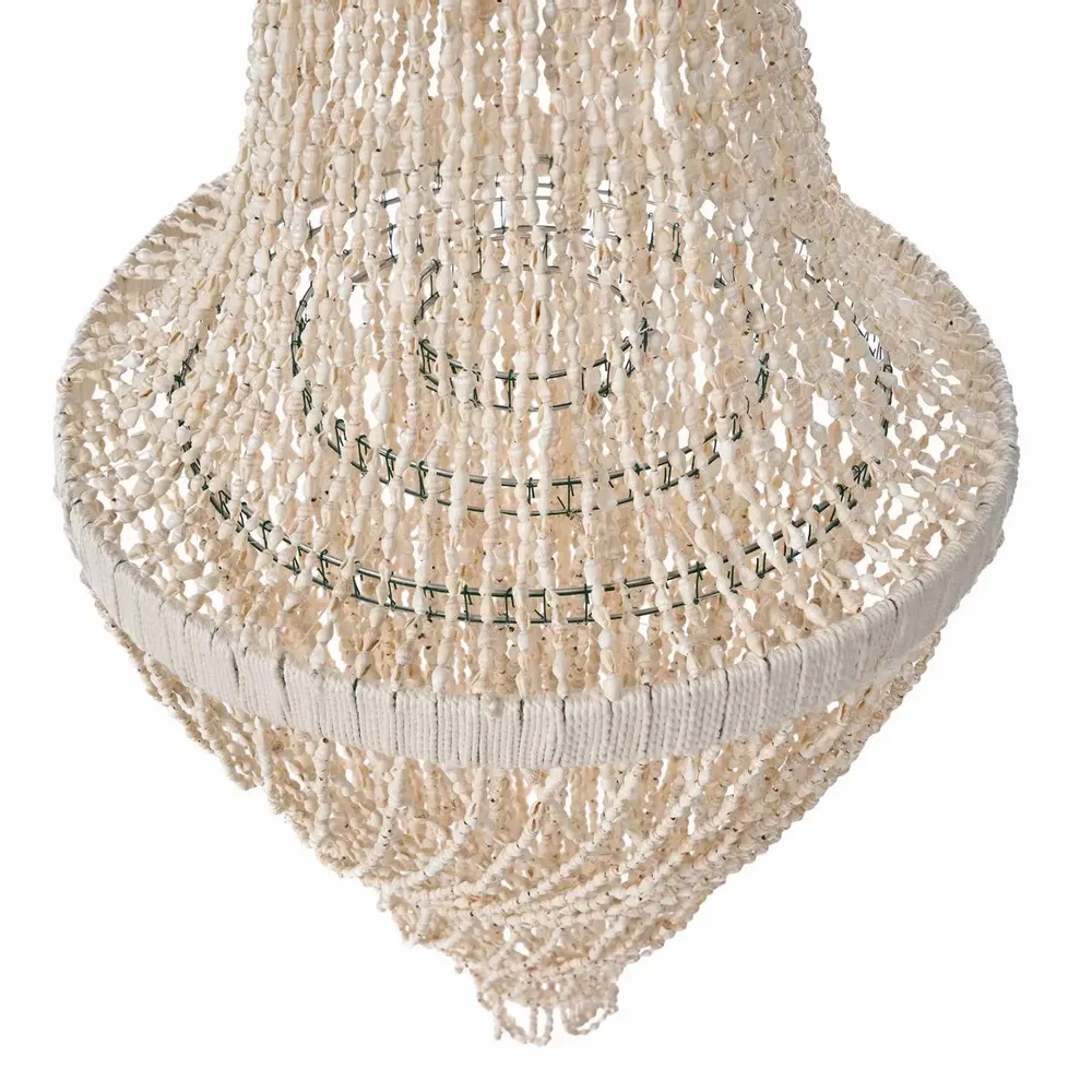 Plafonniers - Le Lustre En Coquillages Ocean Tower - Naturel - L - BAZAR BIZAR LIVING