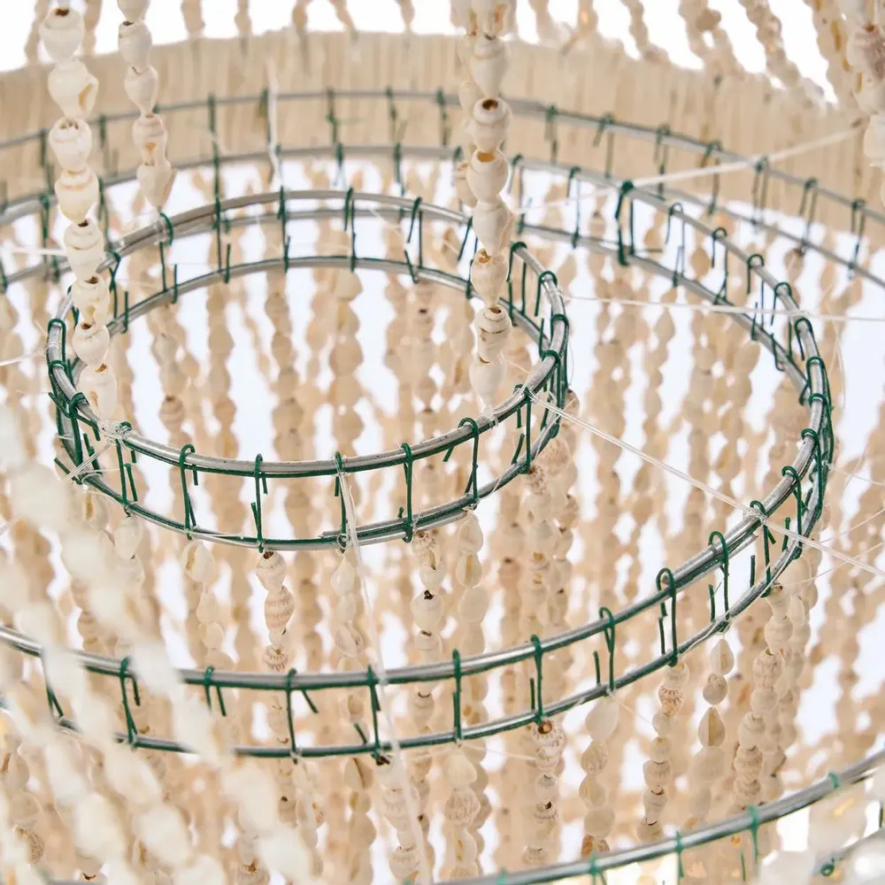 Plafonniers - Le Lustre En Coquillages Ocean Tower - Naturel - L - BAZAR BIZAR LIVING