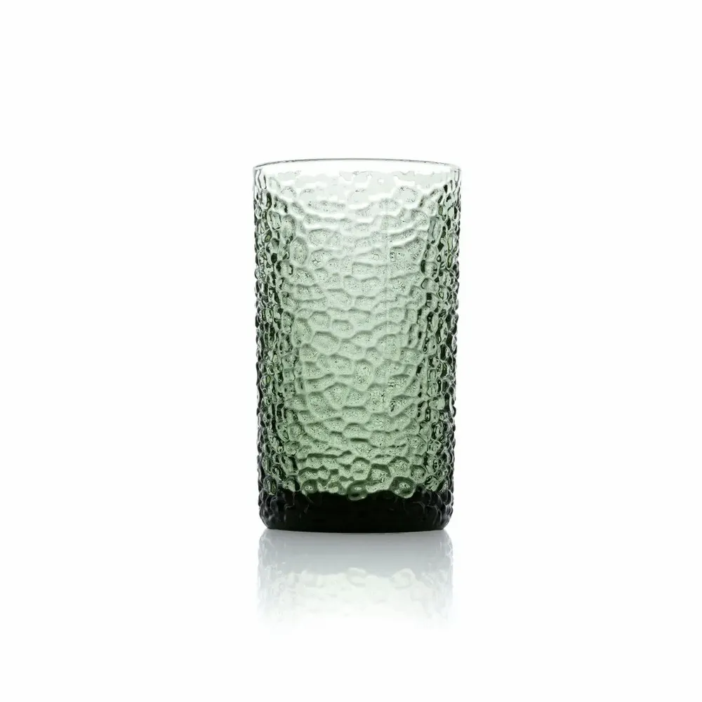Glass - The Green Pebble High Ball - Green - BAZAR BIZAR LIVING