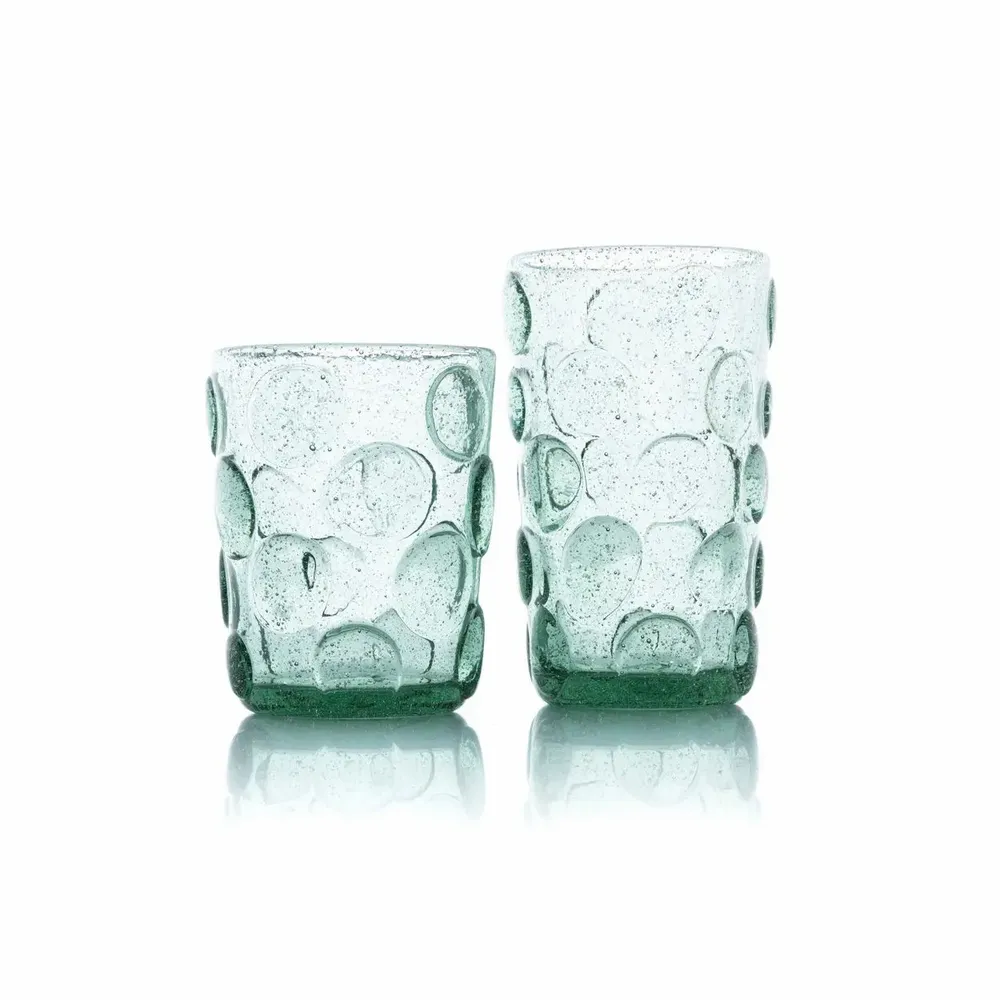 Verres - Le Verre Highball Frosted Dot - Aqua - BAZAR BIZAR LIVING