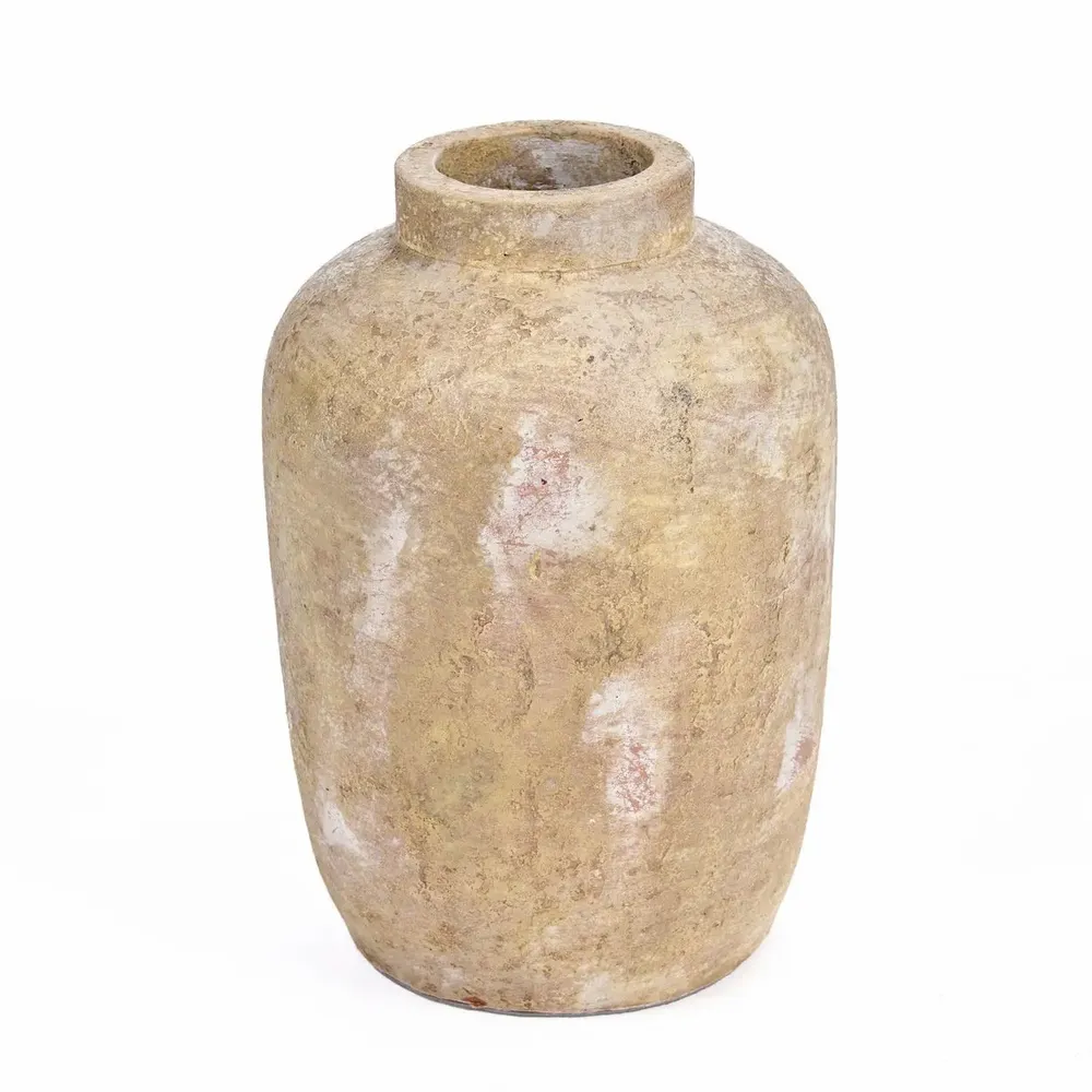 Vases - Le Vase Clay Echo - Crème - M - BAZAR BIZAR LIVING