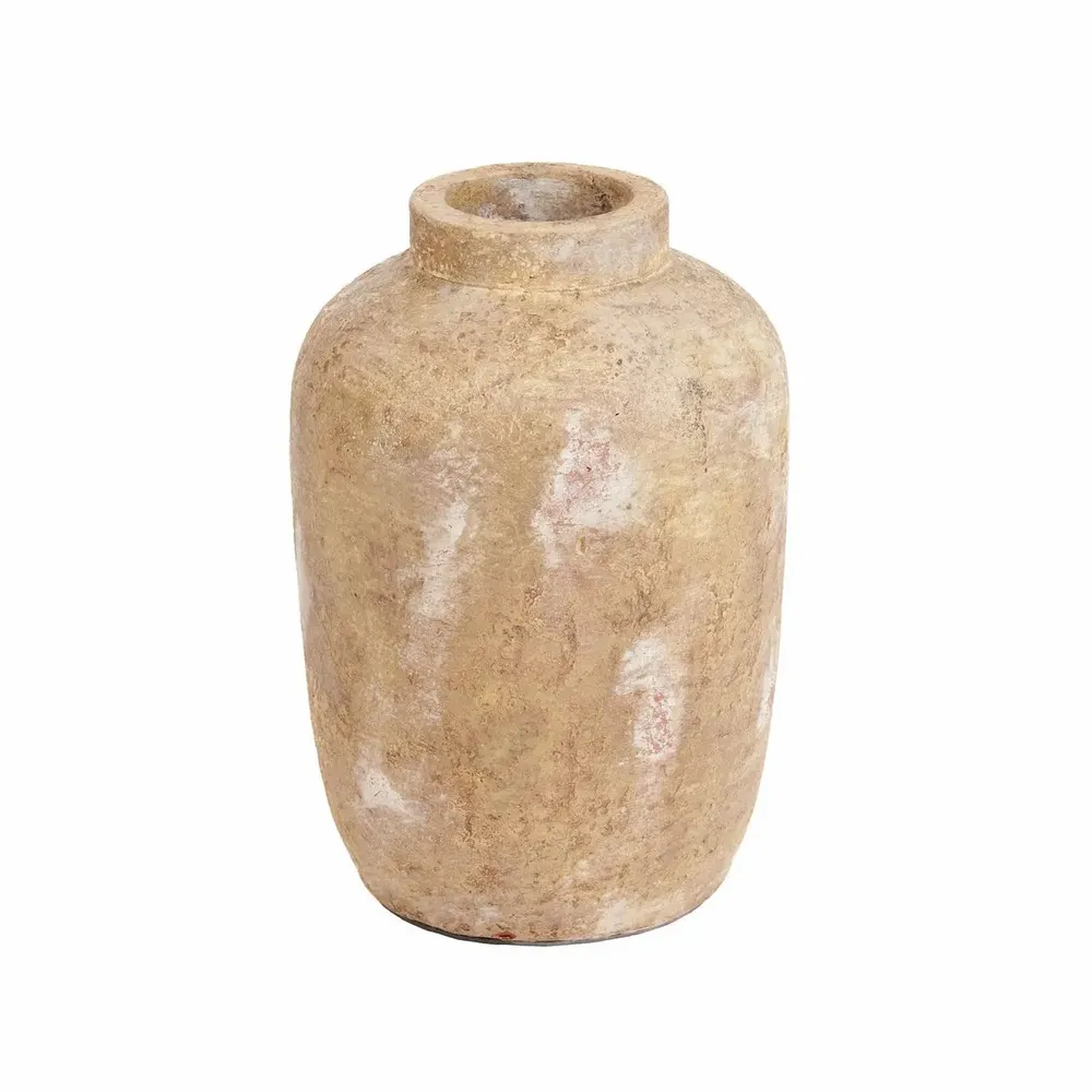 Vases - Le Vase Clay Echo - Crème - M - BAZAR BIZAR LIVING